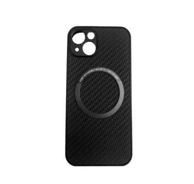 Magnetna polnilna torbica iz ogljikovih vlaken za iPhone Black  iPhone 13