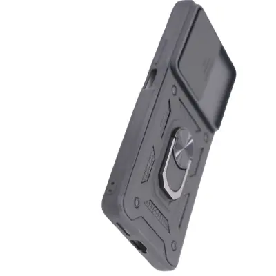 Torbica za mobilni telefon s stojalom, odporna na udarce Black