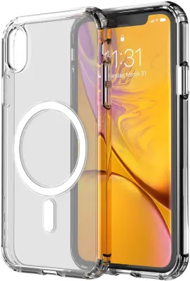Ovitek za mobilni telefon iPhone X/XS, združljiv z MagSafe, prozoren akril