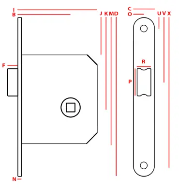NADOBNA KLJUČAVNICA JANIA 50 - SAMO Z ROČAJEM