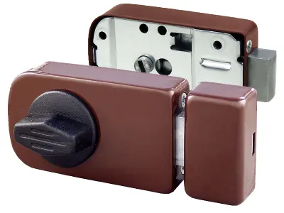 POVRŠINSKA KLJUČAVNICA MINOS Z VLOŽKOM RJAV 50MM