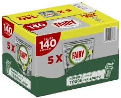 FAIRY Platinum All in One Lemon tablete za pomivalni stroj 140 kos