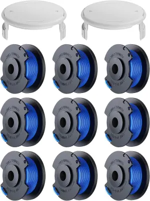 Paket 9 kosilnic z 2 zaščitnima pokrovčkoma za žične škarje RYOBI MultiColor