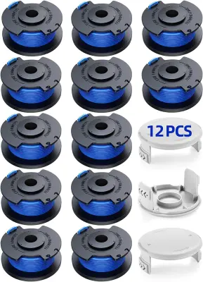 12 paketov žičnih kolutov s 3 pokrovi za kosilnice trave Ryobi MultiColor