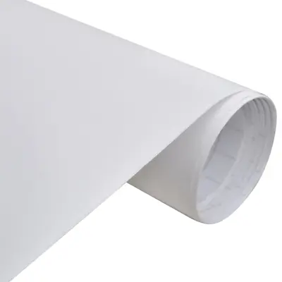 vidaXL Folija za avto mat bela 100x150 cm