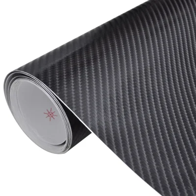 vidaXL Folija za avto 2 kosa 4D črna 100x150 cm + 50x150 cm