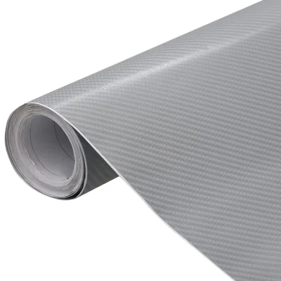 vidaXL Folija za avto 2 kosa 4D srebrna 100x150 cm