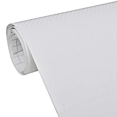 vidaXL Folija za avto 3D bela 100x150 cm
