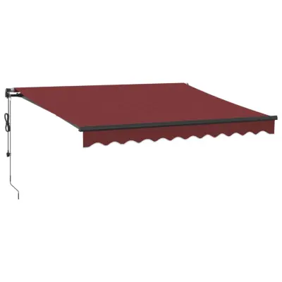 vidaXL Avtomatsko zložljiva tenda z LED bordo 300x250 cm