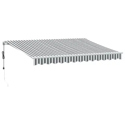 vidaXL Avtomatsko zložljiva tenda antracit in bela 350x250 cm