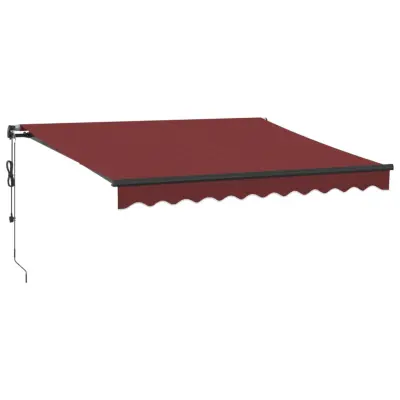 vidaXL Avtomatsko zložljiva tenda bordo 300x250 cm