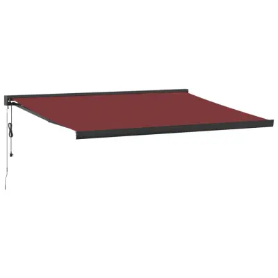 vidaXL Avtomatsko zložljiva tenda bordo 450x300 cm