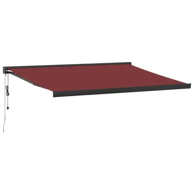 vidaXL Avtomatsko zložljiva tenda bordo 400x300 cm