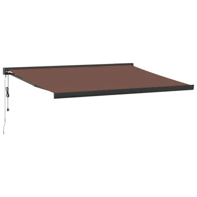 vidaXL Avtomatsko zložljiva tenda rjava 400x300 cm