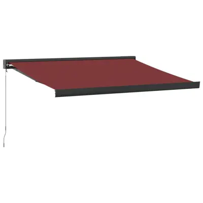 vidaXL Ročno zložljiva tenda bordo 300x250 cm