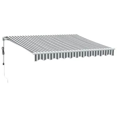 vidaXL Avtomatsko zložljiva tenda antracit in bela 300x250 cm