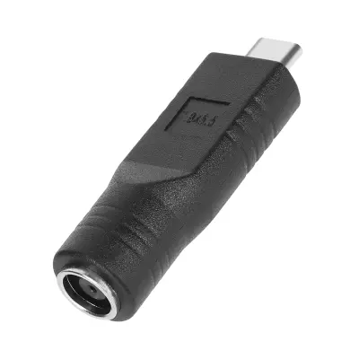 Polnilni adapter USB-C na DC 7,4 x 0,6 mm – crn