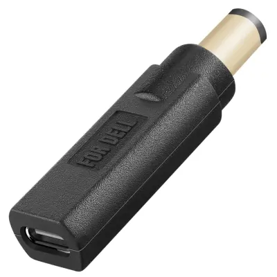 Adapter za polnjenje prenosnika USB-C v prenosnik DELL 7,4 x 5,0 mm, crn