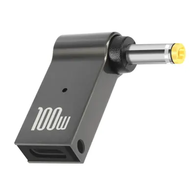 100 W USB-C polnilni adapter za Lenovo 4.0 x 1.7 mm rumen prikljucek - siv