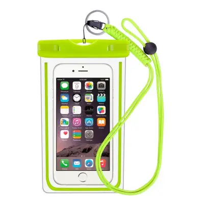 Vodoodporna torbica za pametni telefon - univerzalna - zelena