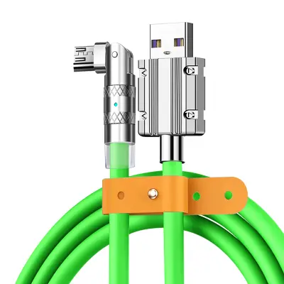 90° vrtljiv polnilni kabel - 120 W - 1,2 m Green