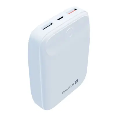 Evelatus EPB07 10000mAh Compact Power Bank x2 USB Fast 18W Charge Bela
