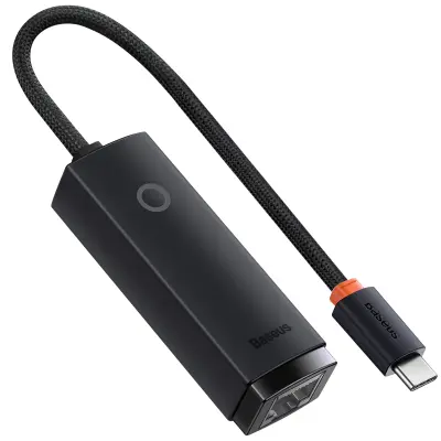 Ethernetni adapter USB-C v RJ45, 1000 Mb/s, Baseus - crn