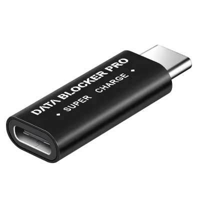 USB-C Data Blocker, Data Blocker Super Charge Black