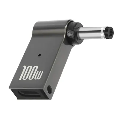 100 W USB-C polnilni adapter za Lenovo 4.0 x 1.7 mm crn prikljucek - siv