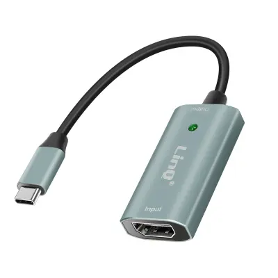 USB C v HDMI Full HD 1080p kartica za zajem zvoka/video, LinQ siva