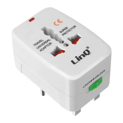 Univerzalni potovalni napajalnik, vtic UK/EU/US - LinQ bel