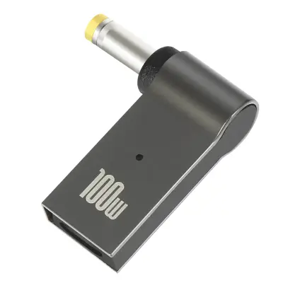 100 W polnilni adapter USB-C v DC 4,8 x 1,7 mm - siv