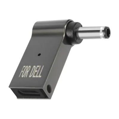 USB-C 100 W na DC 4,5 x 3,0 mm polnilni adapter za racunalnik DELL - siv