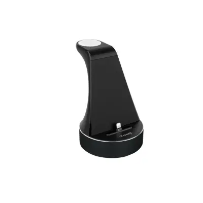 Tudi podlaga za nalaganje za Apple Watch in Black iPhone vključuje USB polnilnik