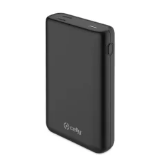 Celly Power Bank 15A Proview 45W MicroUSB USBC 2 USB Quick Charge Y USBC Negro