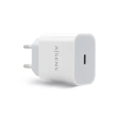 Aisens Cargador USB-C PD3.0 1 Puerto 1XUSB-C 20W Blanco