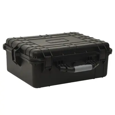 vidaXL Prenosni letalski kovček črn 55x43x21 cm PP