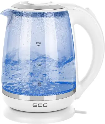 ECG RK 2020 White Glass Grelnik vode