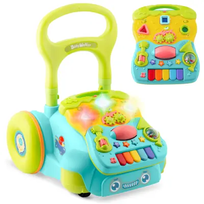 Izobraževalni sprehajalec z glasbo 2in1 RK-744 Ricokids Turquoise