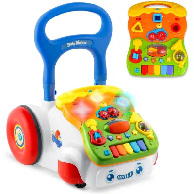 Izobraževalni sprehajalec z glasbo 2in1 RK-744 Ricokids White