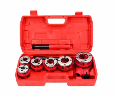 Awtools navoj za cevi 6pcs 1/4 ", 3/8", 1/2 ", 3/4", 1 ", 1-1/4" Set kovček