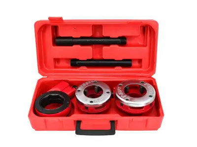 Awtools navoj za cevi 2 pc. 1-1/2 ", 2" Set kovček