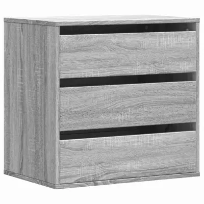 vidaXL Kotni predalnik siva sonoma 60x41x58 cm inženirski les