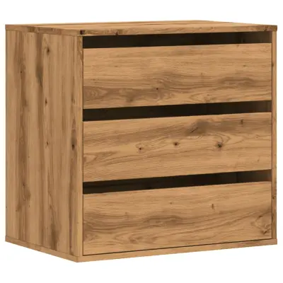 vidaXL Kotni predalnik artisan hrast 60x41x58 cm inženirski les