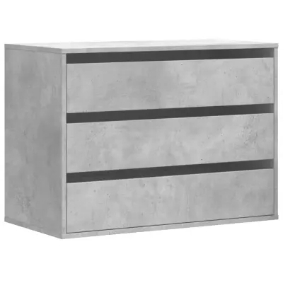 vidaXL Kotni predalnik betonsko siv 80x41x58 cm inženirski les
