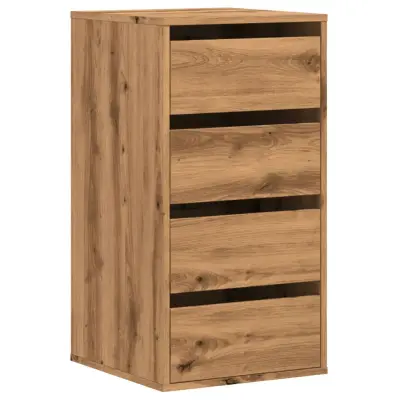 vidaXL Kotni predalnik artisan hrast 40x41x76 cm inženirski les