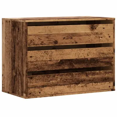 vidaXL Kotni predalnik starinski les 80x41x58 cm inženirski les