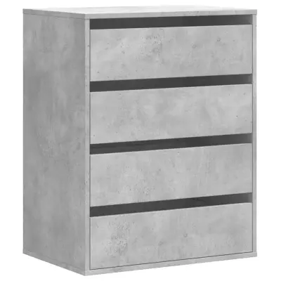 vidaXL Kotni predalnik betonsko siv 60x41x76 cm inženirski les