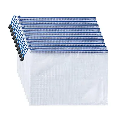 Vrečke z zadrgo za dokumente A4 12 pak White