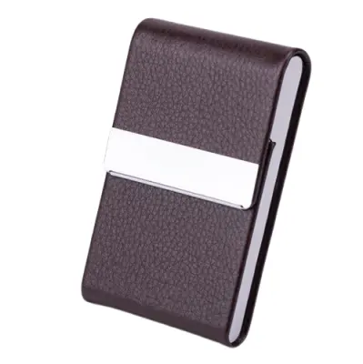 Funkcionalno držalo za vizitke, etui za kartice z magnetno ključavnico Brown